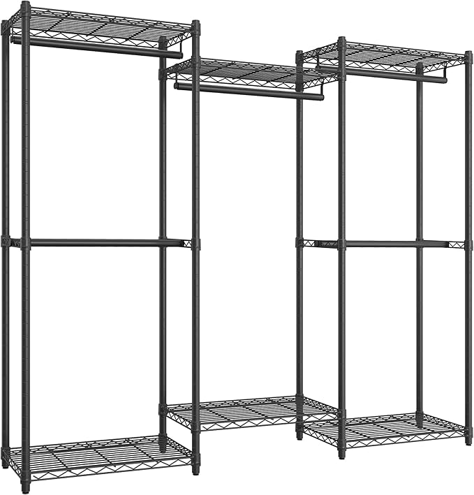 SONGMICS Heavy-Duty Clothes Rack, Garment Rack, Portable Closet, 68.7-Inch Wide - Image 7