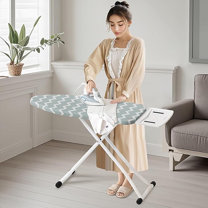 Ironing Board, Foldable Ironing Board Adjustable Height Compact Iron Board - Image 7