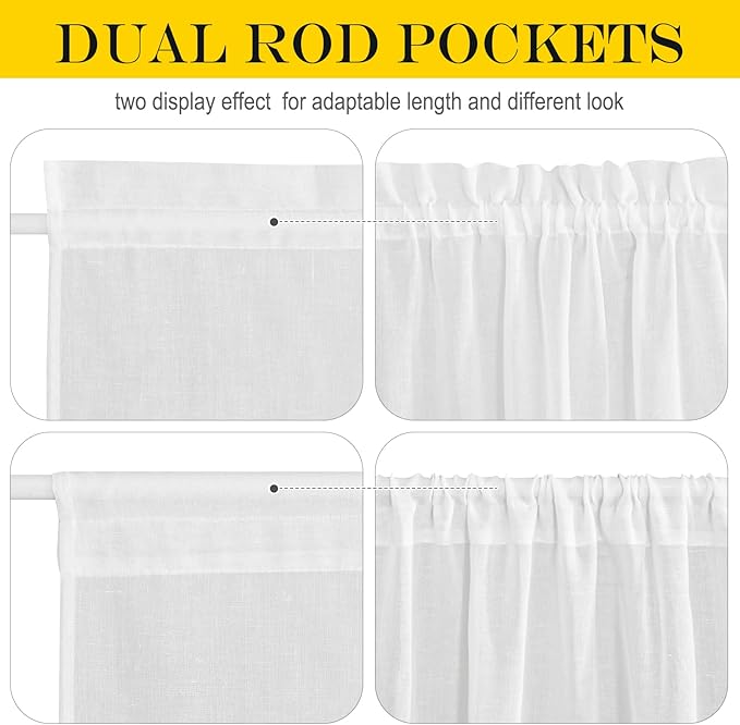 NICETOWN Sheer Door Curtain, Side Curtains - Image 5