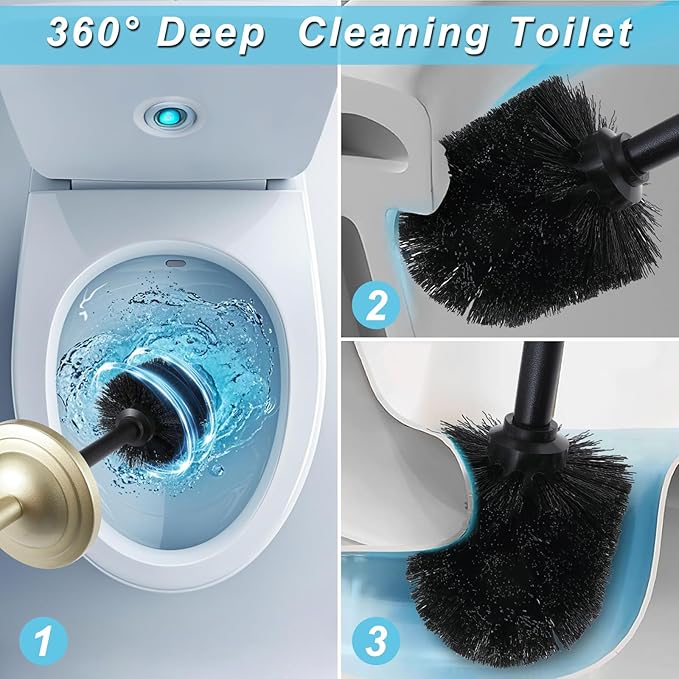 Stainless Steel 304 Toilet Brush and Holder, Toilet Bowl Brush - Image 2