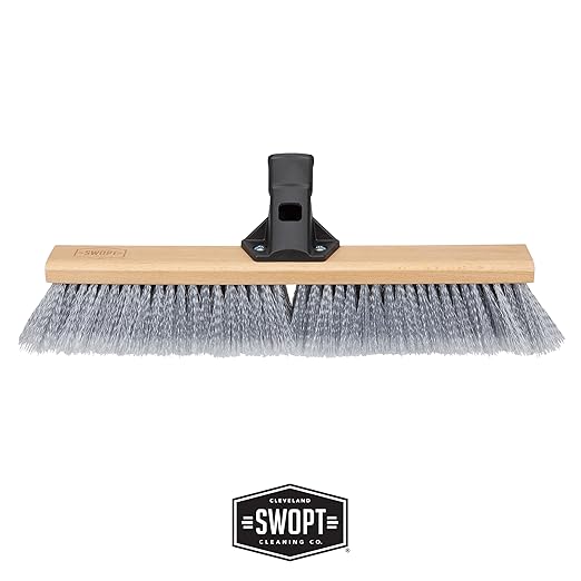 SWOPT 18” Premium Multi-Surface Push Broom Head — Indoor and Outdoor Push Broom - Image 2