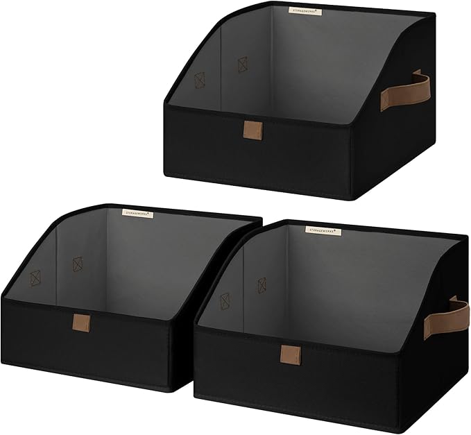 StorageWorks Closet Storage Bins, Trapezoid Organizer Box by StorageWorks