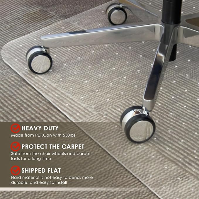 Azadx Heavy Duty Office Chair Mat - Image 5