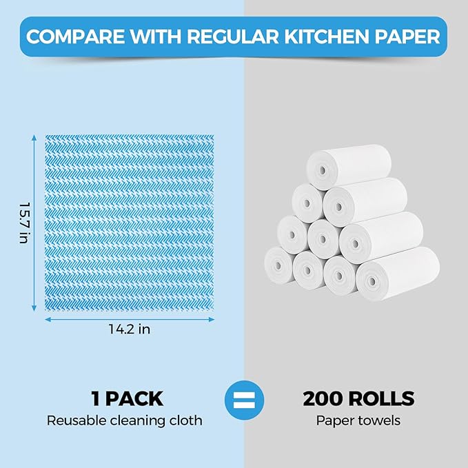 Handi Wipes Reusable Cloths Disposable Cleaning Towels Kitchen Dry Wipes - Image 5