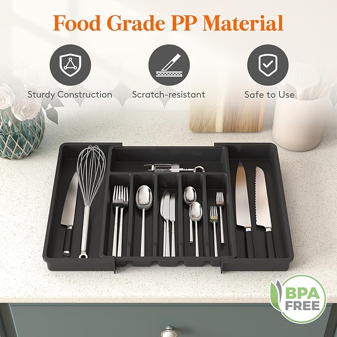 Lifewit Deep Silverware Drawer Organizer - Image 7