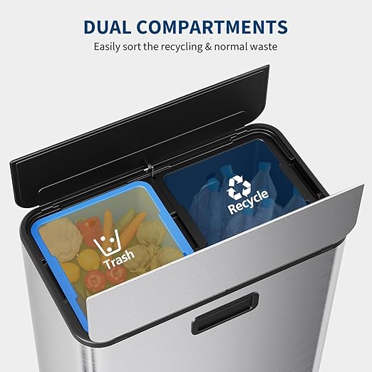 14.8 Gallon / 56L Kitchen Trash Can - Image 2