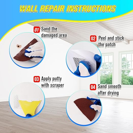 DIYSELF 18 Pack Drywall Repair Kit, Spackle Wall Repair - Image 3