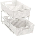 Simple Houseware 2 Tier Bathroom Organizer Tray Pull-Out Sliding by SimpleHouseware