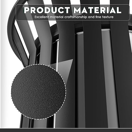 25.2IN Large Round Large Outdoor Trash Can, Heavy Duty Metal Slatted Garbage - Image 3