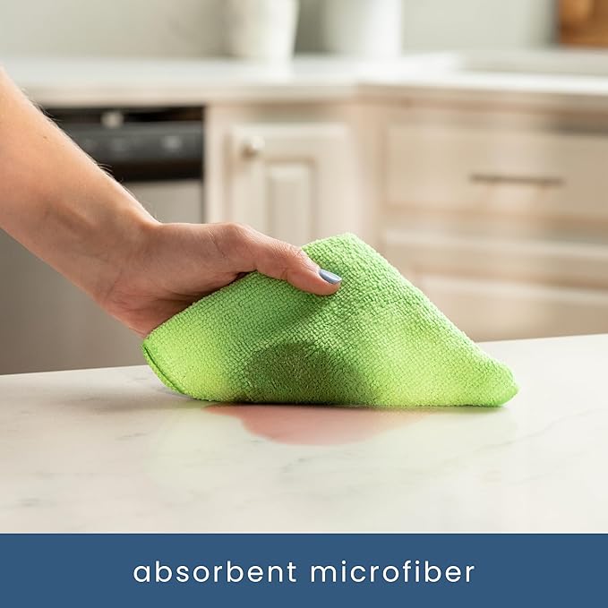 S&T INC. 150 Pack Microfiber Cleaning Cloth, Bulk Towels - Image 2