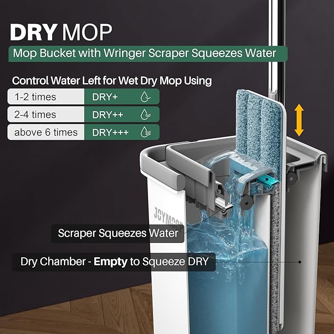 JOYMOOP White Flat Mop & Bucket - Image 7