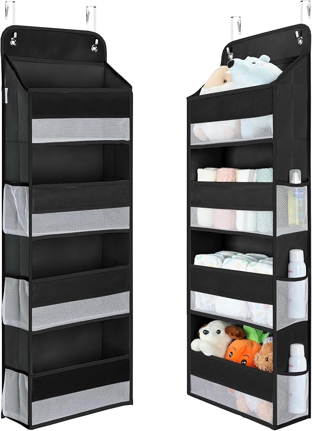 Yecaye 1 Pack Over the Door Organizer, 35.2lbs Load Toy Stuffed Animal Storage by Yecaye