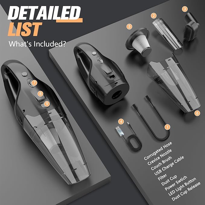 Handheld Vacuum Cordless Rechargeable - Image 7