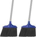 Kefanta 2 Pack Heavy Duty Broom Indoor/Outdoor Commercial Brooms Angle Broom 53 by KeFanta