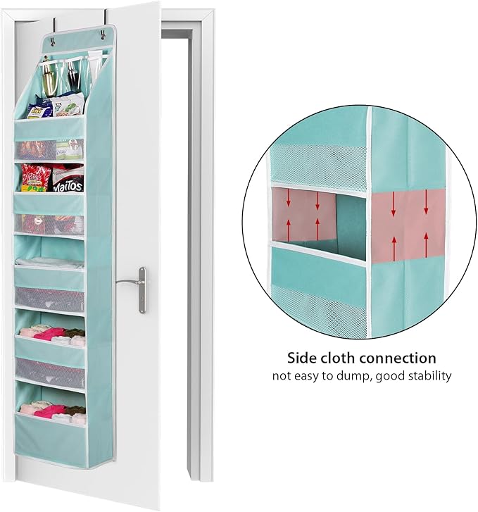Univivi 6-Shelf Over Door Hanging Organizer Fabric Baby Door Storage - Image 4