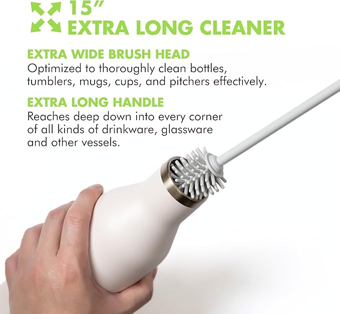 GrandTies Silicone Cleaning Brush Set | Extra Long Brush - Image 4