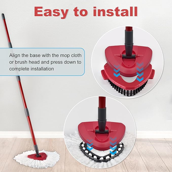 Mop Replace Head Mop Handle for O Cedar Mop, Mop Replacement for Ocedar Spin - Image 5