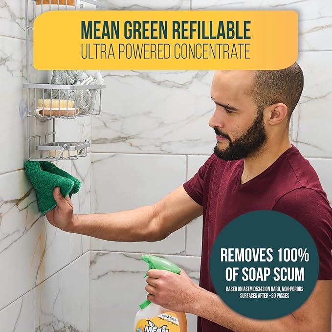 Mean Green Refillable Ultra Powered CONCENTRATE Bathroom Cleaner, Tropical - Image 4
