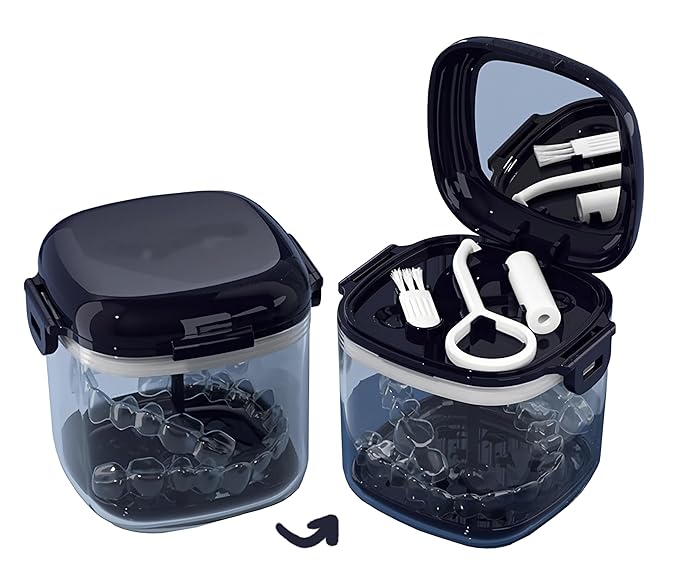MURRI&MURRDI Retainer Case, Denture Bath Box by MURRIMURRDI