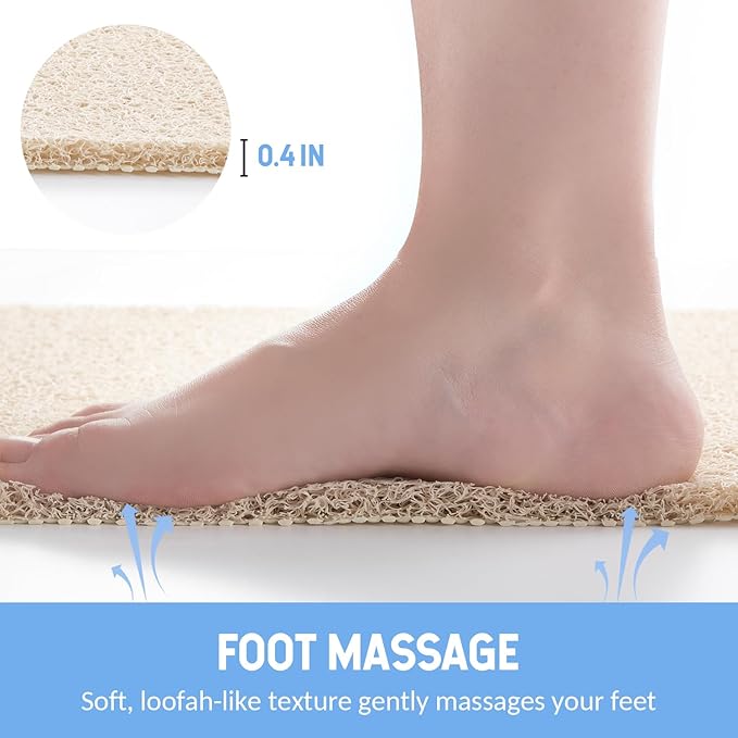Non-Slip Bathtub Mat, 2 Pack Anti Slip Shower Mat, Fast Drying Bathtub Mats - Image 5