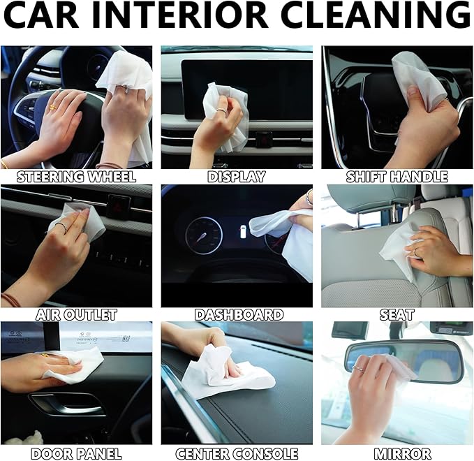 Car Interior Cleaning Wipes, All-Purpose Cleaning Wipes, Cleaning Wipe - Image 4