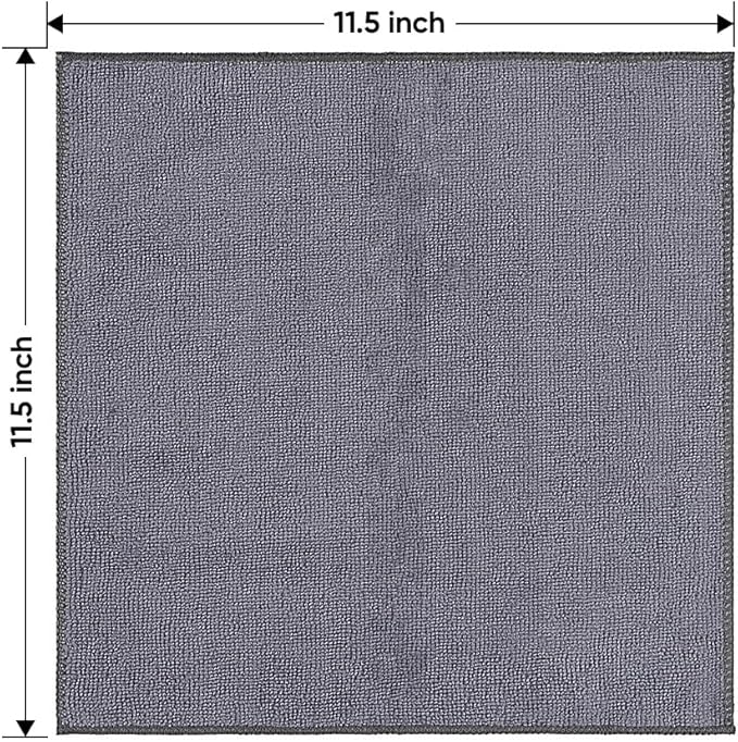 HOMEXCEL Microfiber Cleaning Cloth 20 Pack 11.5 x 11.5 inch Microfiber Towels - Image 7