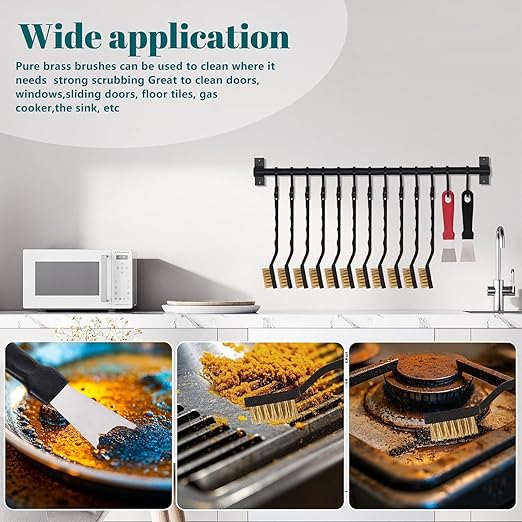 24 Pcs Mini Brass Brush Set, Brass Scratch Brush - Image 5