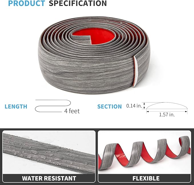 Art3d Self Adhesive Vinyl Floor Transition Strip, Laminate Floor Strip Floor - Image 4