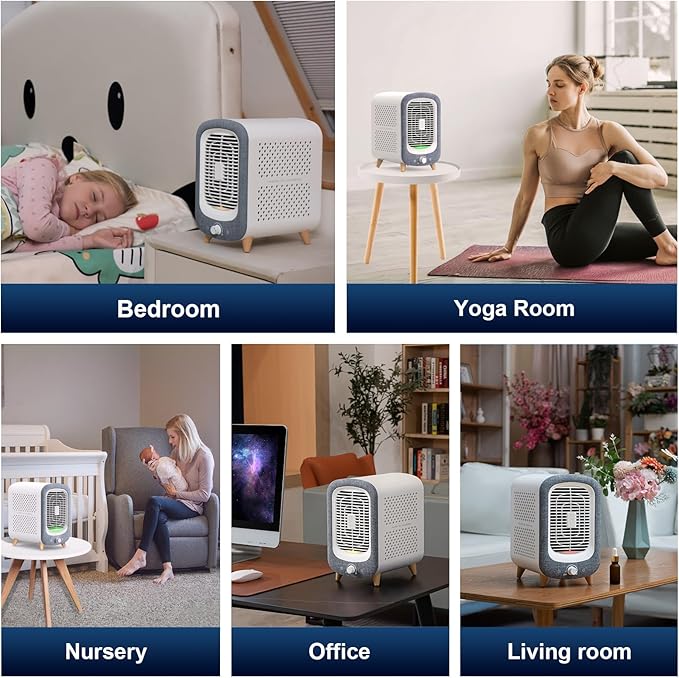 Jafanda Air Purifier for Home Bedroom 780sq ft, HEPA & Activated Carbon - Image 8