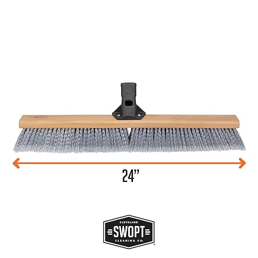 SWOPT 24” Premium Multi-Surface Push Broom Head — Indoor and Outdoor Push Broom - Image 6