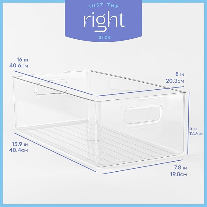 Plastic Food Storage Clear Container Bin - Image 3