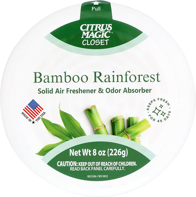 Citrus Magic For Closets Odor Absorbing Solid Air Freshener, Bamboo Rainforest - Image 2
