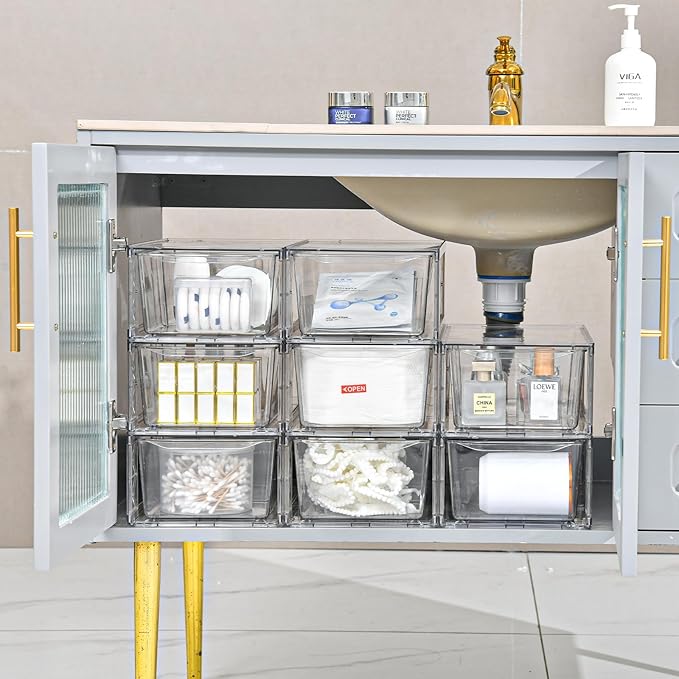 Plastic Drawers Storage, Acrylic Storage Bins - Image 4