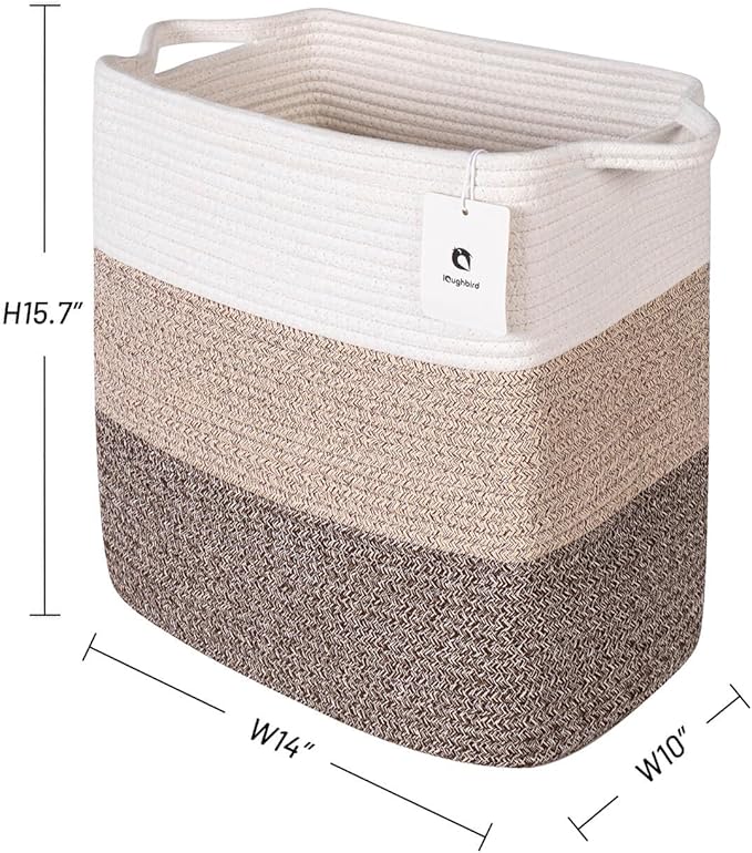 Medium and Large Woven Basket//With Handle, Used - Image 3