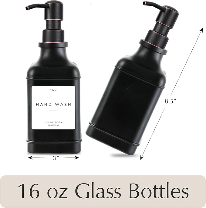 Emerson Essentials Soap Dispenser, Dish Soap Dispenser, Soap Bottle Farmhouse - Image 2