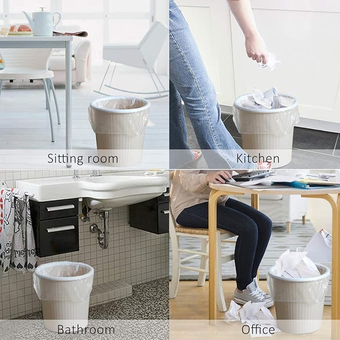 100 Count 4 Gallon Small Biodegradable Trash Bags 20L Leakage-Free Waste Basket - Image 2