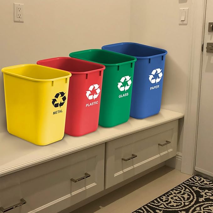Acrimet Wastebasket Bin for Recycling, 6.75 Gallon/ 27 Quart/ 25.552 Liter - Image 7