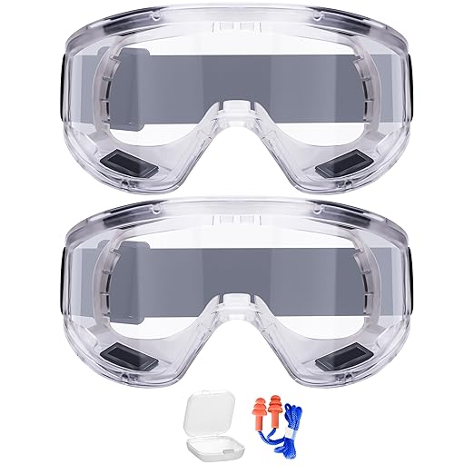 AirGearPro Vision-1000 Anti-Fog Safety Goggles | Impact Resistant Protective by Airgearpro