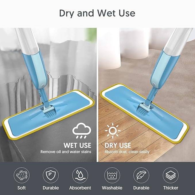 7 Count Reusable Mop Pads for Swiffer PowerMop -MEXERRIS Microfiber Wet Mops - Image 5