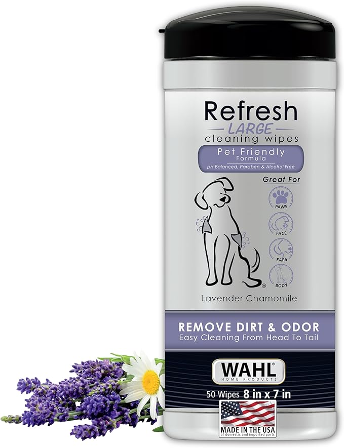 Wahl USA Pet Refresh Lavender Cleaning Wipes by Wahl