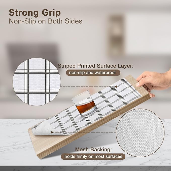 OcePor Non-Adhesive Drawer and Shelf Liner 24IN x 30FT，Non Slip Cabinet and - Image 2