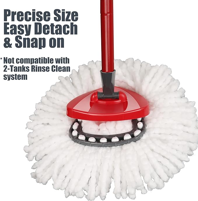 Mop Head Replacement for Ocedar: Spin Mop Heads Refill Compatible - Image 5
