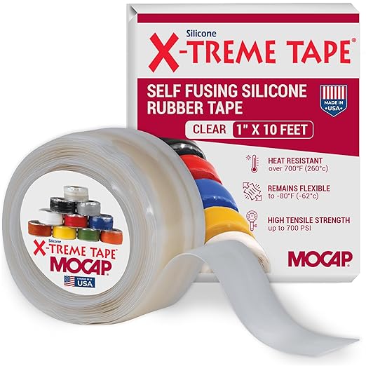 X-Treme Tape MOCAP Heavy Duty Electrical Tape, Self-Fusing Silicone Rubber by MOCAP
