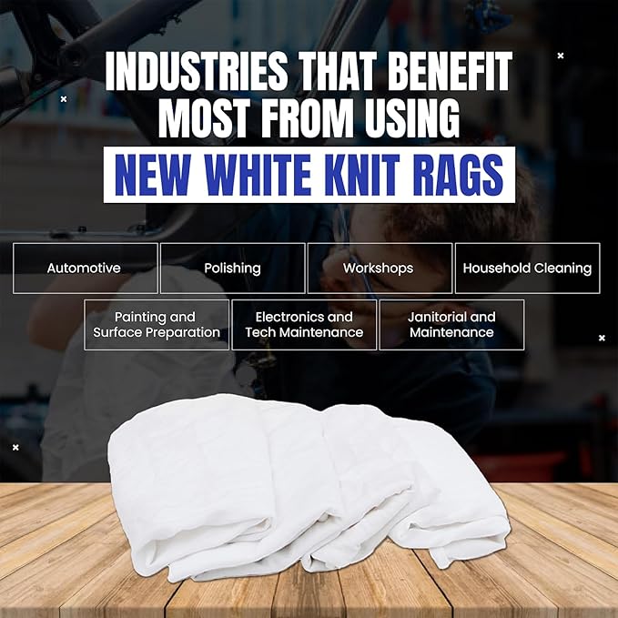 Premium White T-Shirt Cleaning Rags – White Cotton Rag - Image 6