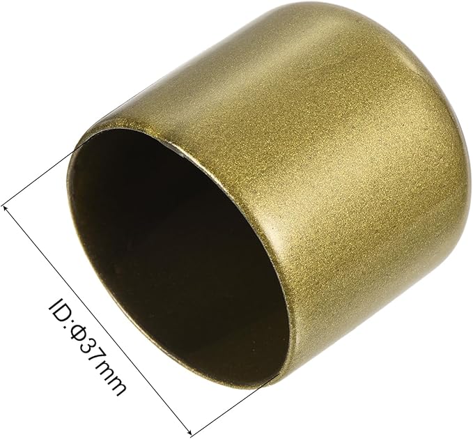 uxcell 20pcs Rubber End Caps 37mm ID Vinyl Round Tube Bolt Cap Cover Thread - Image 3