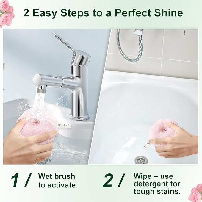Hard Bristle Crevice Cleaning Brush & Non Scratch Soft Scrub Brush Set - Image 8