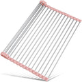 Tomorotec 17.7" x 15.5" Roll Up Dish Drying Rack Over Sink Drying Rack Sink by Tomorotec