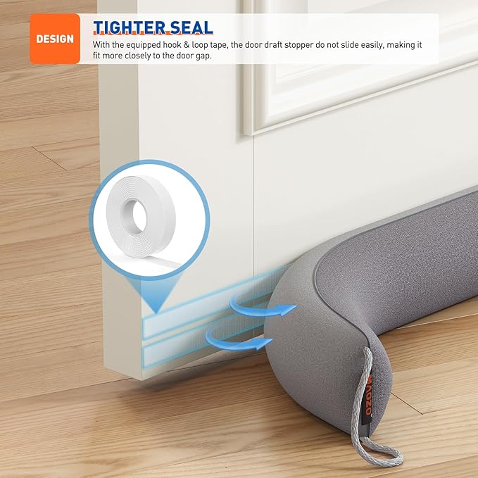 MAGZO Door Draft Stopper, 72 Inch Under Door Draft Blocker Noise Stopper - Image 6