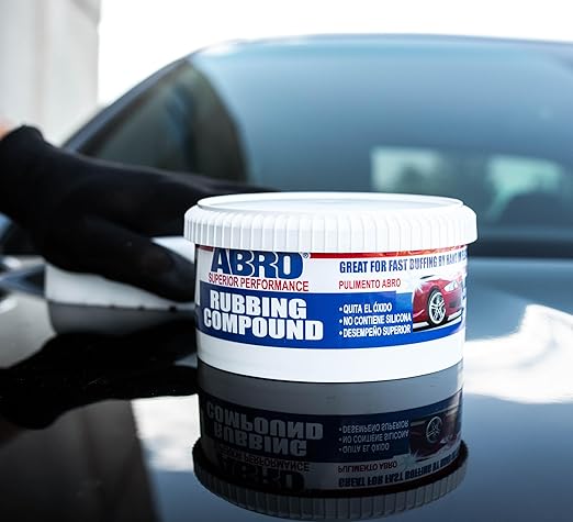 ABRO Superior Performance Rubbing Compound, 10 oz., Buffing Compound - Image 2