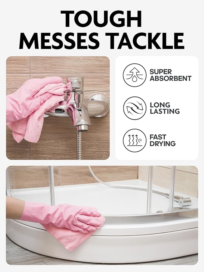 Fantasticlean Microfiber Cleaning Cloth Roll -90 Pack, Tear Away Microfiber - Image 6
